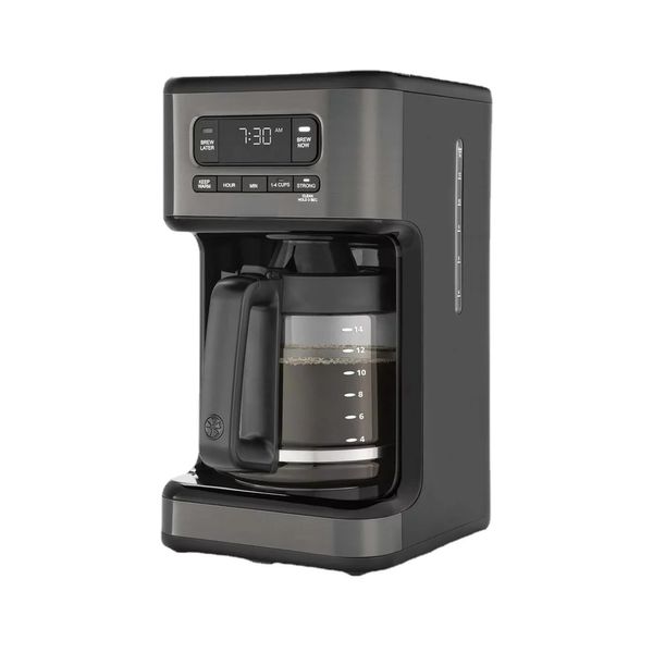 Image of 14 Cup Programmable Coffee Maker, Dark Stainless Steel Slim green coffee Coffee makers Espresso coffee maker Coffee accessories