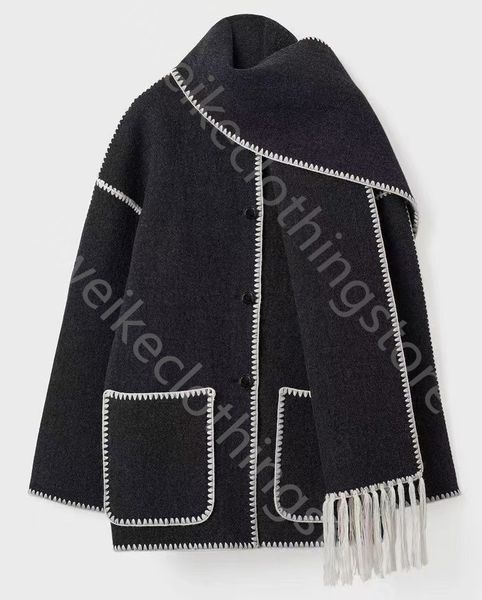 Designer Jacket Women Jackets Tweed Jacket Womens Contrast Trim Scarf Jacket Casual Elegant Vintage Winter Jacket Tweed Coat, Lightgrey
Designer Jacket Women Jackets Tweed Jacket Womens Contrast Trim Scarf Jacket Casual Elegant Vintage Winter Jacket Tweed Coat, Lightgrey