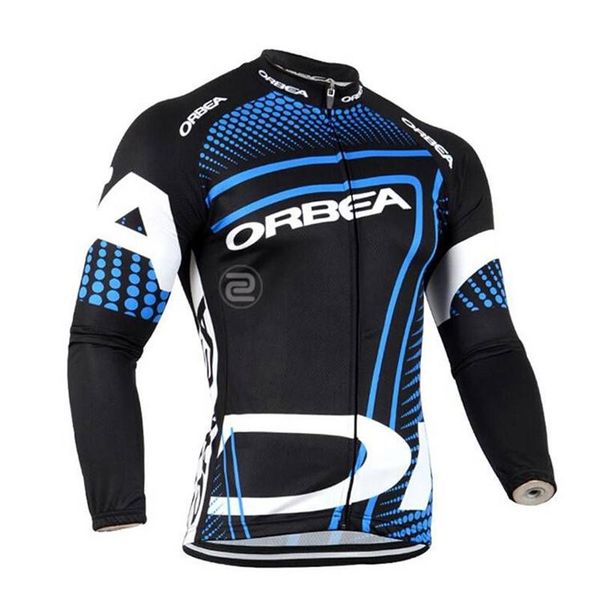 Image of orbea pro team Long Sleeve Cycling Jersey Mens mountain Bike shirt racing Clothing breathable MTB bicycle tops outdoor sports unif207p