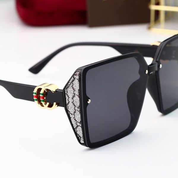 

Luxury designer Brand Retro Oversized Square Polarized Sunglasses for Women Men Vintage Shades UV400 Classic Large Metal Frame Sun Glasses 3632 LPG5