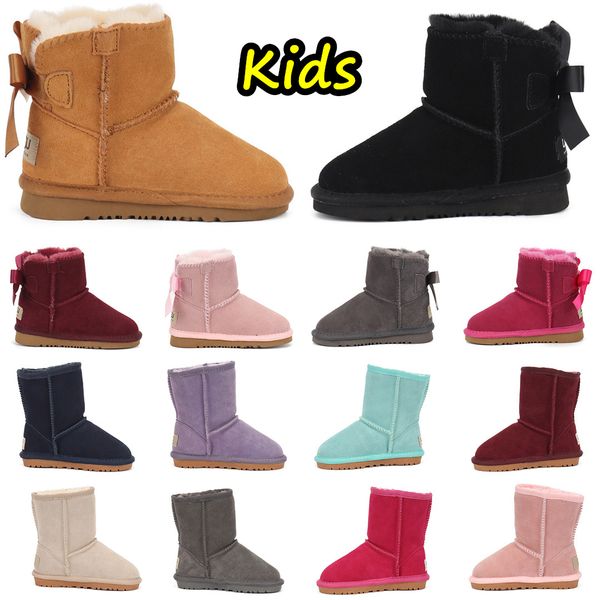 Kids Boots Australia Snow BootChildren Shoes Winter Toddler Boots Designer Classic Ultra Mini Boot Baby Boys Girls Ankle Booties Child Fur Suede Boot with Bows, Item#23
Kids Boots Australia Snow BootChildren Shoes Winter Toddler Boots Designer Classic Ultra Mini Boot Baby Boys Girls Ankle Booties Child Fur Suede Boot with Bows, Item#23