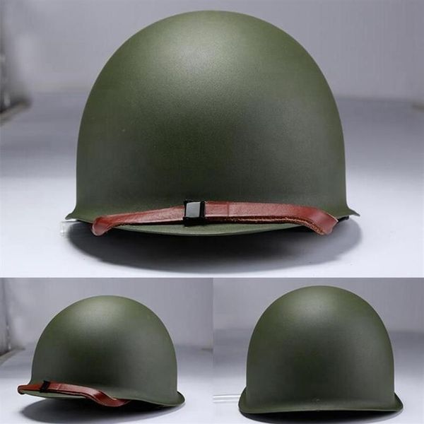 Image of Cycling Helmets US Military Steel ABS M1 Helmet Universal Portable Tactical Protective Army Equipment Field251l