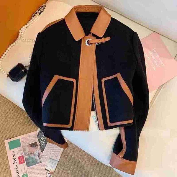 Women's Jackets Womens Designer Denim Woman Short Coats Autumn Spring Style Slim For Lady Genuine leather Jacket Coat A39 4KGD, Black
Women's Jackets Womens Designer Denim Woman Short Coats Autumn Spring Style Slim For Lady Genuine leather Jacket Coat A39 4KGD, Black