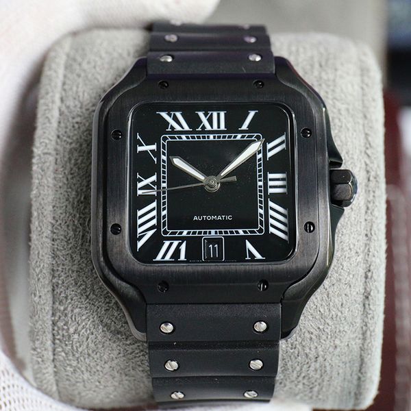 

Men's Designer Watch Square Dial Automatic Movement Fashion Classic Watch Black 40mm Dial Sapphire Mirror 904L Stainless Steel Case Montre de luxe homme Gift Watch