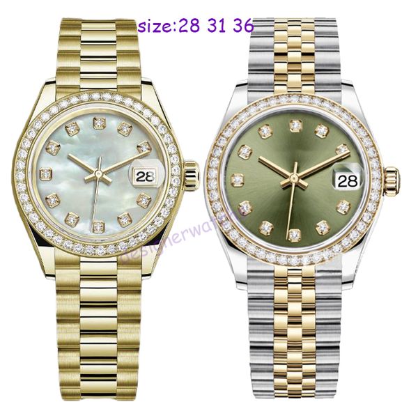 Designer Orologio Wristwatches Womens Automatic Mechanical Watches 28/31/36mm 904l Full Stainless Steel Diamond Bezel Waterproof Gold Watch Montre De Luxe a, 13
Designer Orologio Wristwatches Womens Automatic Mechanical Watches 28/31/36mm 904l Full Stainless Steel Diamond Bezel Waterproof Gold Watch Montre De Luxe a, 13