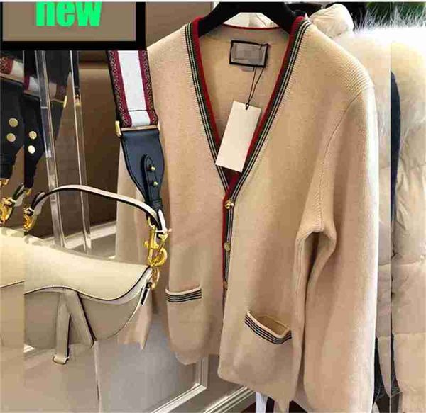 Women Sweater Knit Designer Knitted Cardigans Letter Fashion V-neck Long-sleeved Cardigan Casual Jacket Knitwear Shirts Autumn Novelty Regular Q9M4, Beige
Women Sweater Knit Designer Knitted Cardigans Letter Fashion V-neck Long-sleeved Cardigan Casual Jacket Knitwear Shirts Autumn Novelty Regular Q9M4, Beige