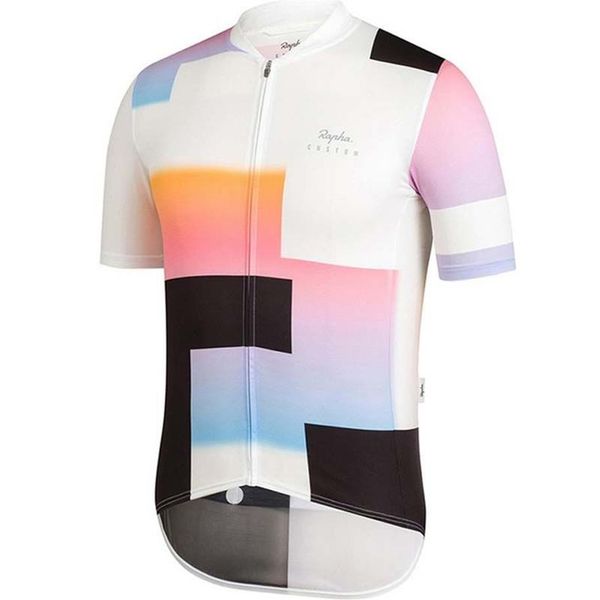Image of RAPHA Team Men&#039;s Cycling Jersey Road Racing Shirts MTB Bicycle Tops Quick Dry Outdoor Breathable Short Sleeves Bike Outfits R191x