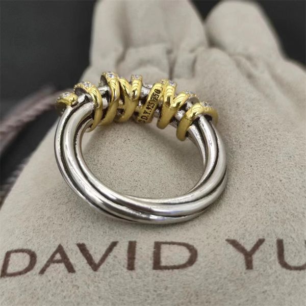 DY Twisted Vintage band designer wedding Rings for women gift Diamonds 925 Sterling Silver dy ring men Personalized fashion 14k Gold Plating Engagement jewelry
DY Twisted Vintage band designer wedding Rings for women gift Diamonds 925 Sterling Silver dy ring men Personalized fashion 14k Gold Plating Engagement jewelry