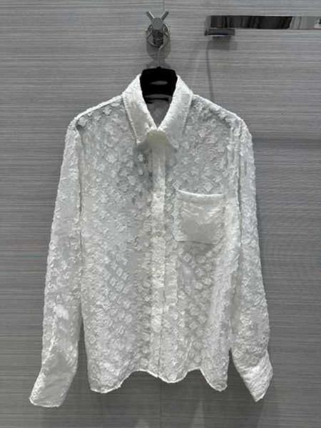 Women' Blouses Shirts Brand Same Style Summer Autumn Lapel Neck Long Sleeves Fashion Luxury Designer Tops 0615-12 CR6C, White
Women' Blouses Shirts Brand Same Style Summer Autumn Lapel Neck Long Sleeves Fashion Luxury Designer Tops 0615-12 CR6C, White