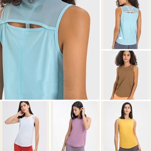 Sleeveless LU-1054 Shirt Women Tank Tops Yoga Shirts Back Hollow Blouse Quick-drying Running Smock Breathable Sweatshirt Vest, Light purple
Sleeveless LU-1054 Shirt Women Tank Tops Yoga Shirts Back Hollow Blouse Quick-drying Running Smock Breathable Sweatshirt Vest, Light purple