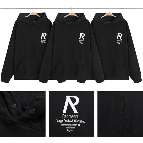 Autumn Casual Letter Printied Fleece Designer Hoody Woman Sweatshirts Hooded Hoodies Representd Man XL Black Loose Outwear
Autumn Casual Letter Printied Fleece Designer Hoody Woman Sweatshirts Hooded Hoodies Representd Man XL Black Loose Outwear