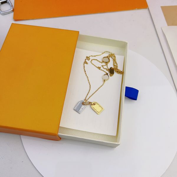 Designers Gold Pendant For Women Necklaces 18K Steel Men Unisex Necklace Pendants For Lovers Gift