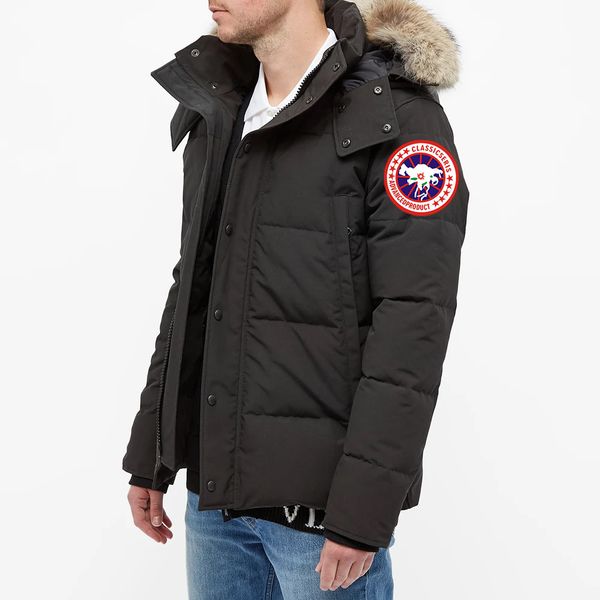 Classic Fashion Canadian Winter Popular Men Outerwear Wyndham Parka Black Label Heritage With Fur Down Coats Dupe Designer Puffer Jacket Winterjacke, Grey - black label
Classic Fashion Canadian Winter Popular Men Outerwear Wyndham Parka Black Label Heritage With Fur Down Coats Dupe Designer Puffer Jacket Winterjacke, Grey - black label