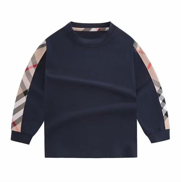 Lovely Baby Boys Girls Brand T-shirts Spring Fall Kids Plaid T-shirt Children Long Sleeve Shirts Boy Girl Cotton Tops Tees 2-8 Years, Dark blue
Lovely Baby Boys Girls Brand T-shirts Spring Fall Kids Plaid T-shirt Children Long Sleeve Shirts Boy Girl Cotton Tops Tees 2-8 Years, Dark blue