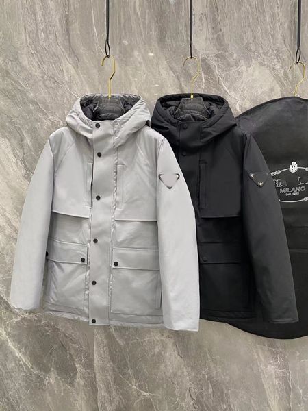Down Men's Parkas Waterproof Wind Jacket Classic Hooded Trench Coat Optional Two-color 01SZ, Black
Down Men's Parkas Waterproof Wind Jacket Classic Hooded Trench Coat Optional Two-color 01SZ, Black