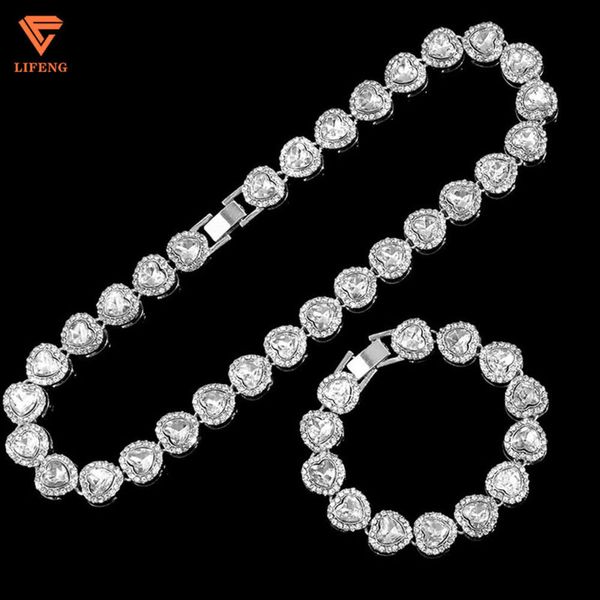 Fashion Jewelry Hip Hop Tennis Necklace Truly Gold-Plated Lce Out Heart Shape Platinum Moissanite Tennis Chain
Fashion Jewelry Hip Hop Tennis Necklace Truly Gold-Plated Lce Out Heart Shape Platinum Moissanite Tennis Chain
