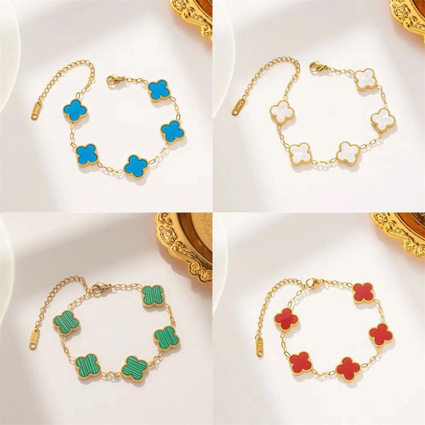 Fashion jewelry Designer for bracelet Van-Clef & Arpes new four-leaf clover bracelet female South simple ins five-flower jewlery designer for women men gift
Fashion jewelry Designer for bracelet Van-Clef & Arpes new four-leaf clover bracelet female South simple ins five-flower jewlery designer for women men gift