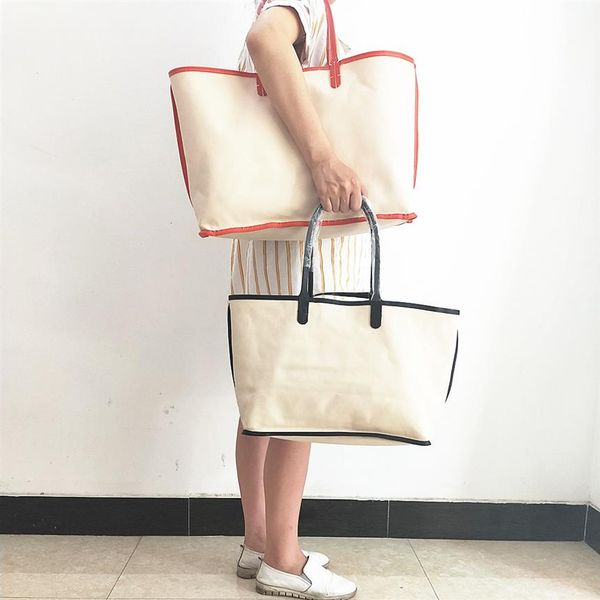 2021 fashion women handbags classic coated canvas shopping bag lady large capacity totes woman beach bags purses with strong han288c, Red;black
2021 fashion women handbags classic coated canvas shopping bag lady large capacity totes woman beach bags purses with strong han288c, Red;black