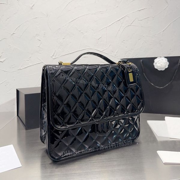 fashion designer bags women patent leather handbag genuine letter shoulder crossbody bag lady luxury large flap bags clutch totes black rhom
fashion designer bags women patent leather handbag genuine letter shoulder crossbody bag lady luxury large flap bags clutch totes black rhom