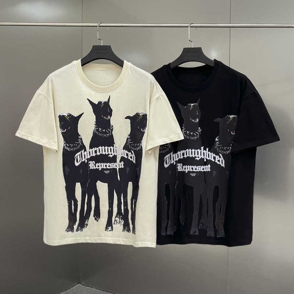 2023 new men's and women's t shirt fashion design brand present'samerican rep doberman versatile fog high street loose couple, White;black
2023 new men's and women's t shirt fashion design brand present'samerican rep doberman versatile fog high street loose couple, White;black