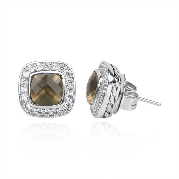 classic ladies earrings inlaid square smoky quartz zircon stud earring retro jewelry for women wedding party banquent gift, Golden;silver
classic ladies earrings inlaid square smoky quartz zircon stud earring retro jewelry for women wedding party banquent gift, Golden;silver