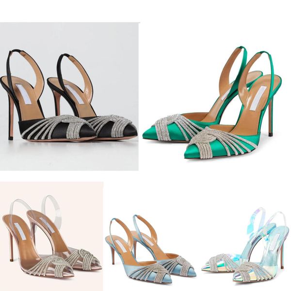 famous design gatsby sling sandals satin pvc crystal twisted strap pointed fashion gladiator high heels summer women show charm, Black
famous design gatsby sling sandals satin pvc crystal twisted strap pointed fashion gladiator high heels summer women show charm, Black