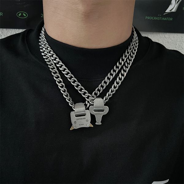 alyx design metal lock chain pendant necklace men/women personality niche hip-hop street chain fashion jewelry accessories, Silver
alyx design metal lock chain pendant necklace men/women personality niche hip-hop street chain fashion jewelry accessories, Silver