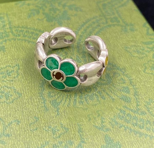 stylish enamel rings have stamps for women vantage luxury designer flower jewelry woman g ring party with box, Silver
stylish enamel rings have stamps for women vantage luxury designer flower jewelry woman g ring party with box, Silver