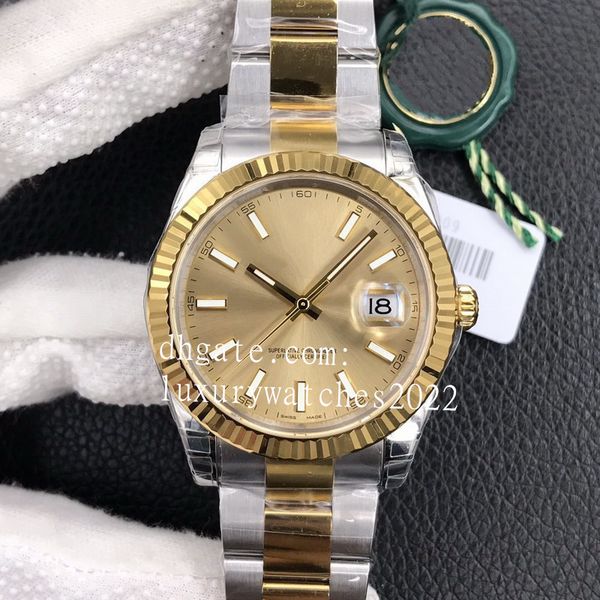 men's watches 41mm flute bezel automatic cal.3235 eta gray wimbledon watch oyster strap men 904l stainless steel strap bracelet ref.126, Slivery;brown
men's watches 41mm flute bezel automatic cal.3235 eta gray wimbledon watch oyster strap men 904l stainless steel strap bracelet ref.126, Slivery;brown