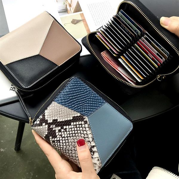 cowhide business card holder genuine leather designer patchwork women id credit card case pocket large capacity coin purse wallet283p, Brown;gray
cowhide business card holder genuine leather designer patchwork women id credit card case pocket large capacity coin purse wallet283p, Brown;gray