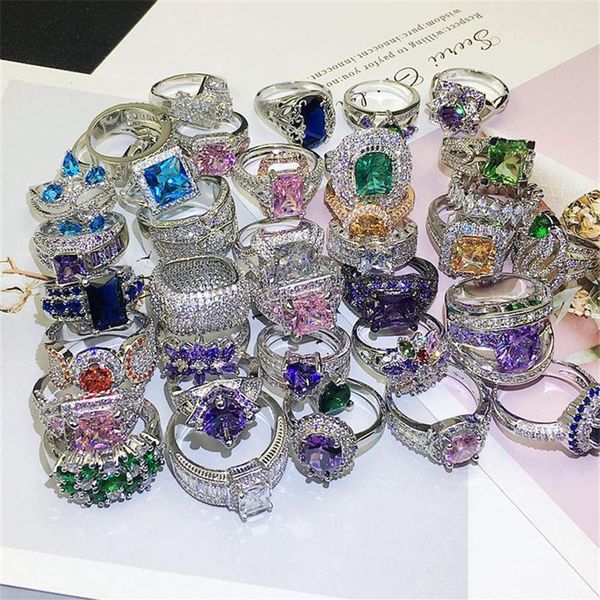 925 silver-plated ring super flash gemstone micro-inlaid zircon men women rings color zirconium fashion exaggerated mixed batch196p, Golden;silver
925 silver-plated ring super flash gemstone micro-inlaid zircon men women rings color zirconium fashion exaggerated mixed batch196p, Golden;silver