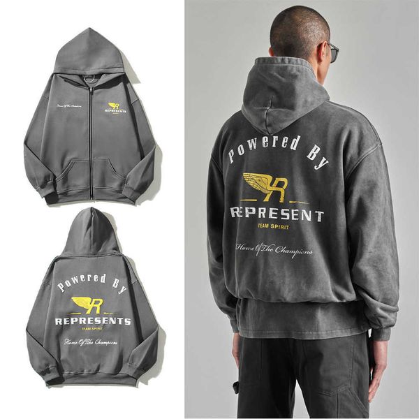 new men's and women's hoodies fashion design brand present'sautumn winter foaming wings letter print cardigan zipper sweater, Black
new men's and women's hoodies fashion design brand present'sautumn winter foaming wings letter print cardigan zipper sweater, Black