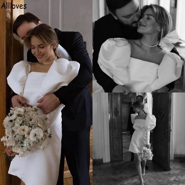 puff long sleeves little white sheath wedding dresses boho garden square neck summer beach bridal gowns mini simple modest second reception
puff long sleeves little white sheath wedding dresses boho garden square neck summer beach bridal gowns mini simple modest second reception