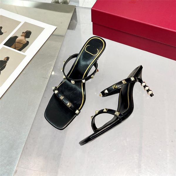 luxury design sandals fashion women summer high heels leather cross lace up student casual slippers valentinolies 03-02, Black
luxury design sandals fashion women summer high heels leather cross lace up student casual slippers valentinolies 03-02, Black