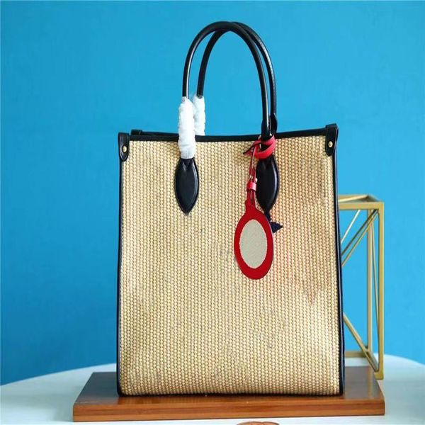 m57707 onthego mm tote bag raffia woven beach handbag with textile charm real leather shopping bags women shoulder handbags lady e242d
m57707 onthego mm tote bag raffia woven beach handbag with textile charm real leather shopping bags women shoulder handbags lady e242d