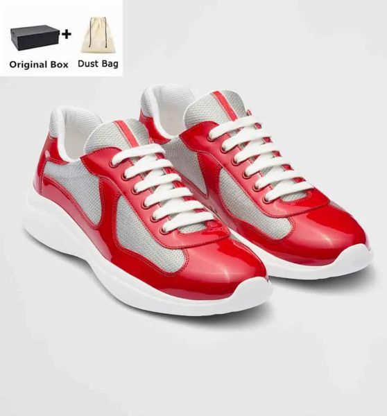 brand americas cup low sneakers shoes men's casual walking rubber sole men's sports mesh fabric & patent leather couple trainer di, Black
brand americas cup low sneakers shoes men's casual walking rubber sole men's sports mesh fabric & patent leather couple trainer di, Black