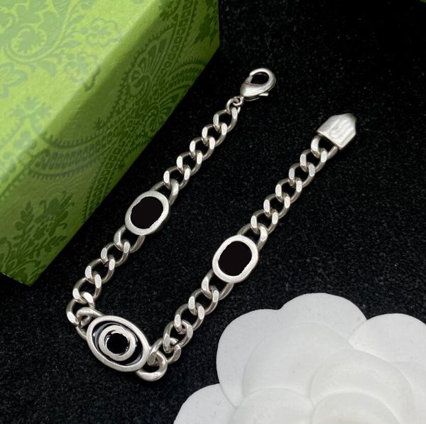 luxury silver chunky thick chain letter charm bracelets retro g bracelet mens women designer jewelry party wristband with box, Golden;silver
luxury silver chunky thick chain letter charm bracelets retro g bracelet mens women designer jewelry party wristband with box, Golden;silver