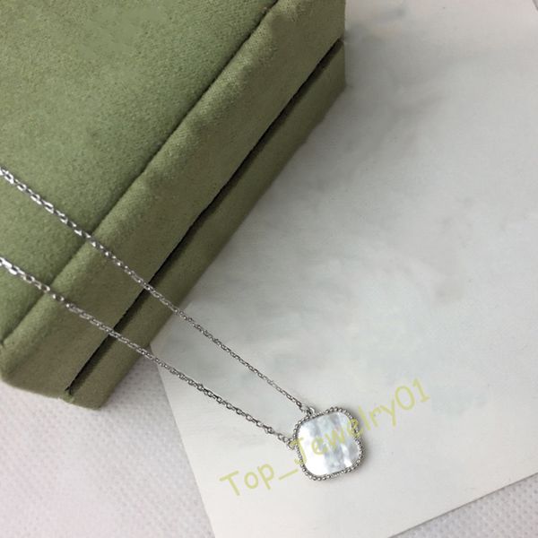 womans diamond golden luxury designer necklaces inlaid with natural agate white shell material non allergic sweat resistant and never fade, Silver
womans diamond golden luxury designer necklaces inlaid with natural agate white shell material non allergic sweat resistant and never fade, Silver