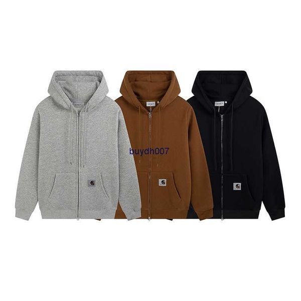 men's hoodie sweatshirt fashion designer brand carhart zipper badge hooded cardigan plush sweater original overnight basic coat, Black
men's hoodie sweatshirt fashion designer brand carhart zipper badge hooded cardigan plush sweater original overnight basic coat, Black