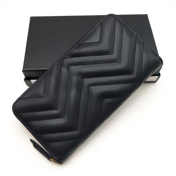fashion women wallets classic women clutch wallet genuine leather long zipper wallet organizer wallets purse with box2720, Red;black
fashion women wallets classic women clutch wallet genuine leather long zipper wallet organizer wallets purse with box2720, Red;black