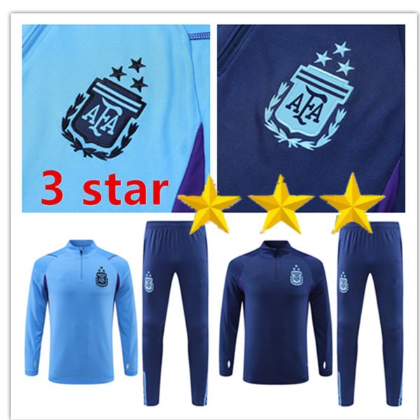 3 star argentina tracksuit soccer jersey kit 2022 2023 mens jacket football shirts messis di maria dybala de paul maradona men kids training, Black
3 star argentina tracksuit soccer jersey kit 2022 2023 mens jacket football shirts messis di maria dybala de paul maradona men kids training, Black
