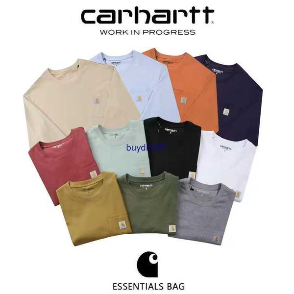 men's t shirt fashion designer brand carhart classic small pocket long sleeve women's loose crew neck couple versatile backing, White;black
men's t shirt fashion designer brand carhart classic small pocket long sleeve women's loose crew neck couple versatile backing, White;black