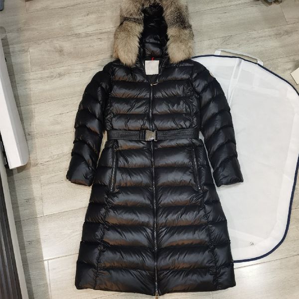 90% white duck down jacket 2022 winter long thick coat for hooded down parka warm female clothes waterproof, Black
90% white duck down jacket 2022 winter long thick coat for hooded down parka warm female clothes waterproof, Black