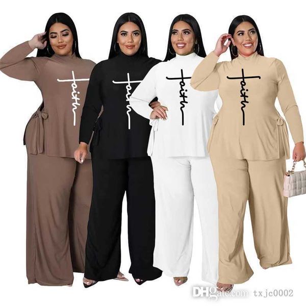 s-5xl womens plus size tracksuits 2023 spring autumn new fashion letter printed side slit strap loose and wide leg pants outfits, Black
s-5xl womens plus size tracksuits 2023 spring autumn new fashion letter printed side slit strap loose and wide leg pants outfits, Black