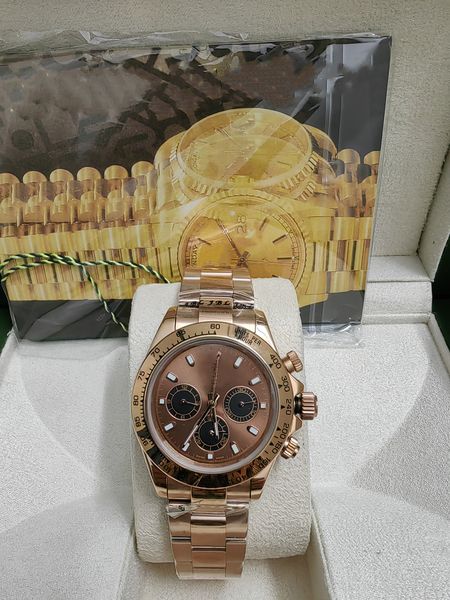 with original box mans automatic mechanical watches sapphire glass 40mm stainless steel brown solid clasp montre de luxe super luminous wate, Slivery;brown
with original box mans automatic mechanical watches sapphire glass 40mm stainless steel brown solid clasp montre de luxe super luminous wate, Slivery;brown