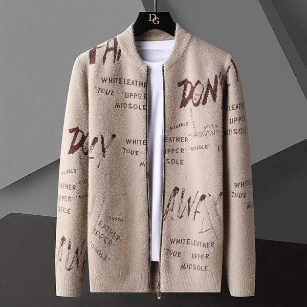 men's sweaters new brand knitting cardigan long sleeve handsome fashion sweater men's cardigans soft warm male clothing, White;black