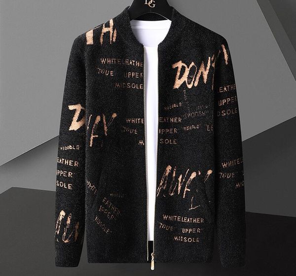 men's sweater new fall winter brand fashion retro knitted cardigans leisure sweaters soft mens jacket, White;black
men's sweater new fall winter brand fashion retro knitted cardigans leisure sweaters soft mens jacket, White;black