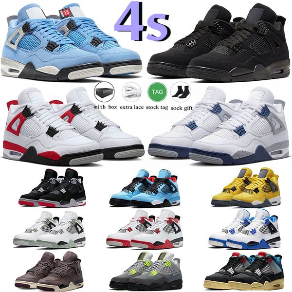 with box basketball shoes for men women 4s military black cat sail university blue thunder infrared jumpman 4 cactus jack bred cool grey spo
with box basketball shoes for men women 4s military black cat sail university blue thunder infrared jumpman 4 cactus jack bred cool grey spo