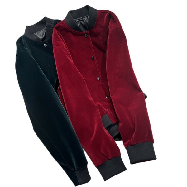 women's outerwear & coatsautumn and winter 22 new 3d embroidery velvet bomber coat, Black;brown
women's outerwear & coatsautumn and winter 22 new 3d embroidery velvet bomber coat, Black;brown