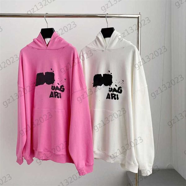 men women hoodie letter graffiti hollowed out hooded pullover sweatshirt pure cotton material drop shoulder design slim hoodies for womens, Black
men women hoodie letter graffiti hollowed out hooded pullover sweatshirt pure cotton material drop shoulder design slim hoodies for womens, Black